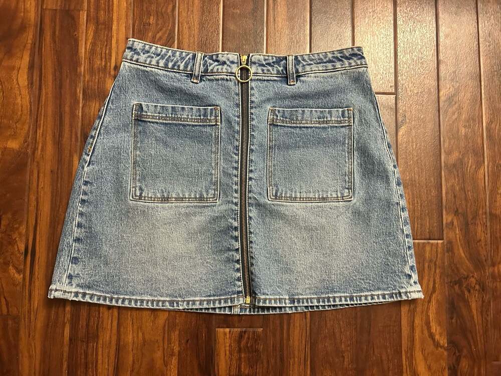 Rolla's Denim A-Line Mini Skirt in Vintage Indigo 70s casual Americana NWOT